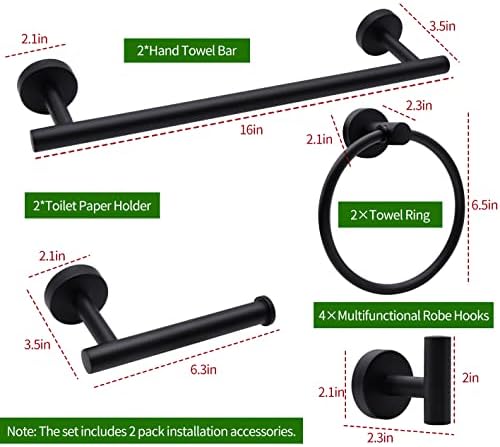 RUBYQ10pcs Bathroom Hardware Set for Home Use