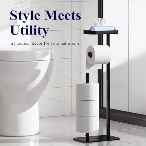 Rustless Black Toilet Paper Holder