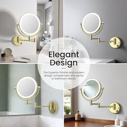 Dual-Sided Magnifying Mirror for Grooming Makeup