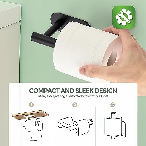 Sturdy Rust-Proof Adhesive Toilet Paper Holder