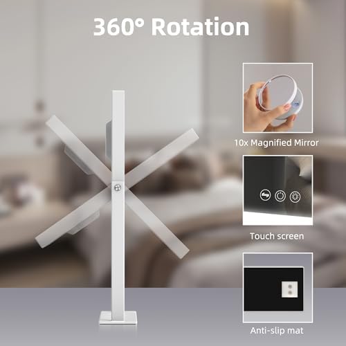 VANITII GLOBAL Smart LED Vanity Mirror for DesktopDorm