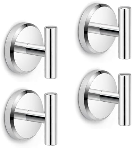 4-Pack Suction Cup Hangers for Bathroom Kitchen