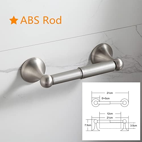Bathroom Accessory Set Adjustable Towel Bar with Brushed Nickel 4-Piece