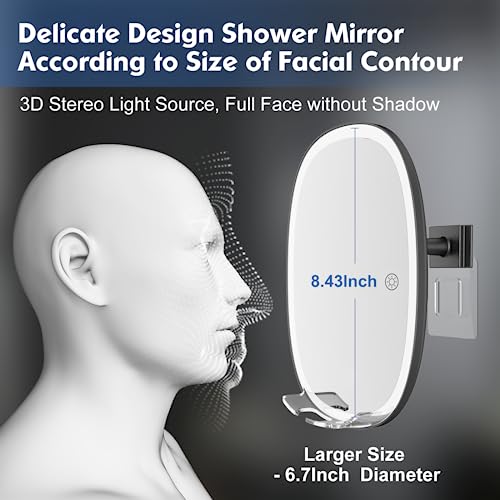 CMBestMax Amaba Dimmable Anti-Fog Shower Mirror