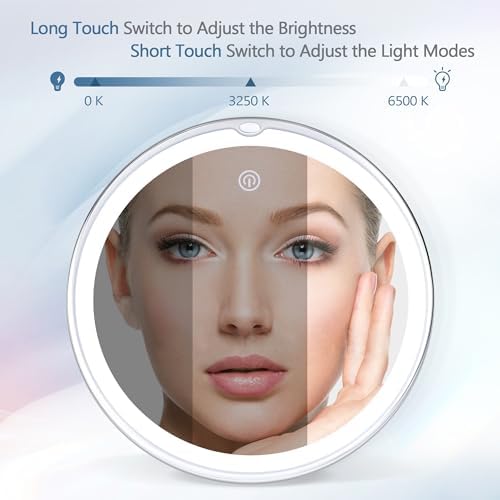 30X Precision Makeup Mirror Ultimate Beauty Tool with Light suction suction