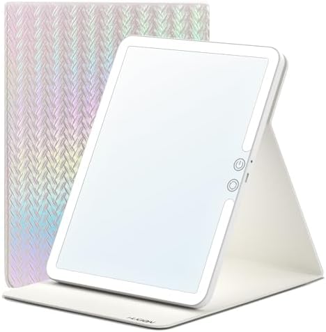 HUGOAI Compact Vanity Mirror with Lights for Travel