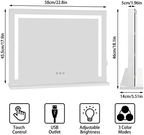 Showtimez Vanity Mirror with Lights