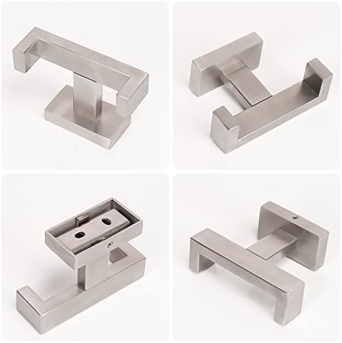 NearMoon Rust-Resistant Double Towel Hook Stainless Steel
