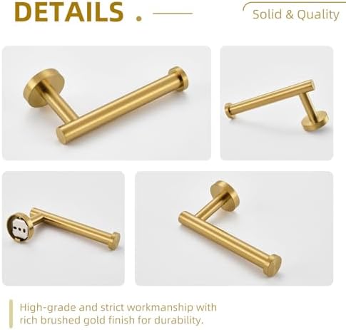 Stainless Steel Gold Toilet Paper Holder