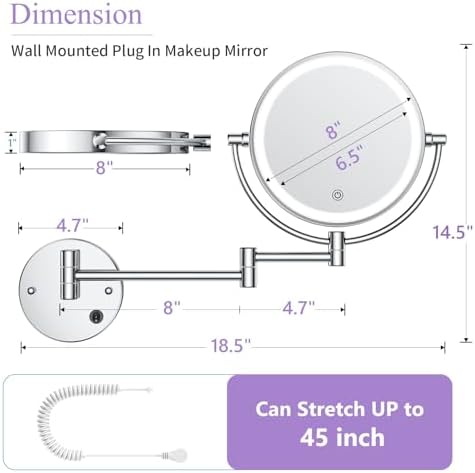 Vivid Professional Makeup Mirror with Lights