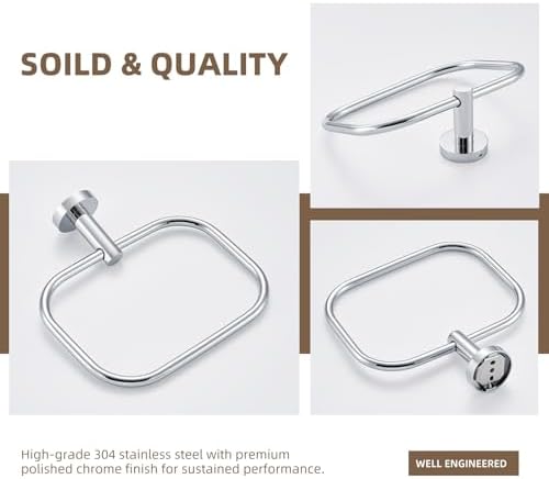 Stainless Steel Swivel Towel Holder for Bathrooms