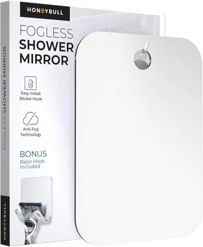 HoneyBull Fogless Shower Mirror