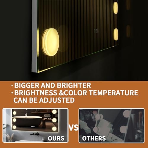 Oversized LED Vanity Mirror for Women