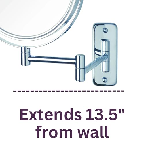 6-Inch Swivel Wall-Mounted Makeup Mirror