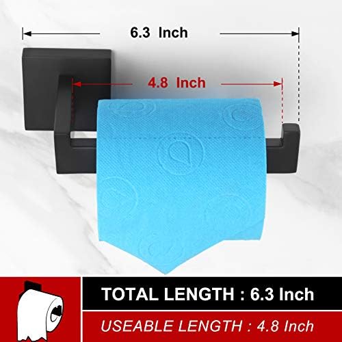 Sturdy Black Toilet Paper Holder