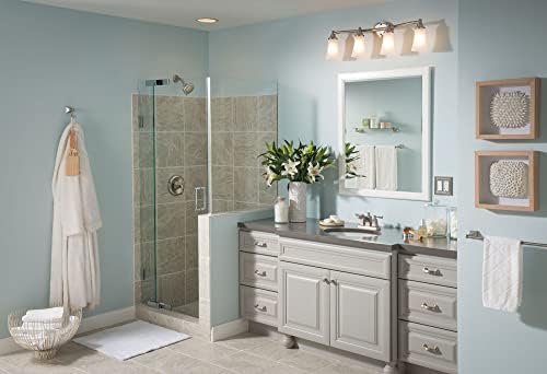 Muen Retreat Collection Brushed Nickel Bathroom Towel Ring with Wall Mount Hardware