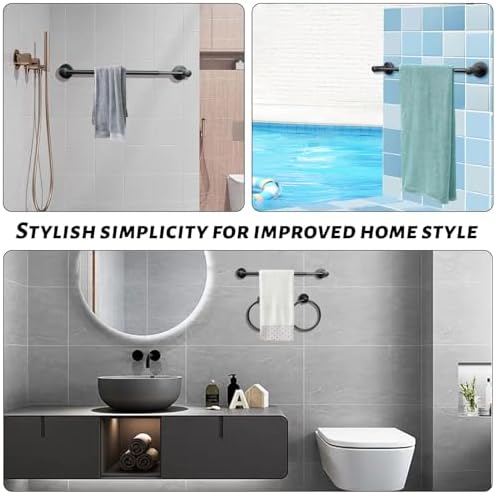 SLTLDragne304 fit wall-mounted towel holder 24 Matte Black