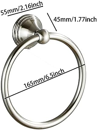 Sturdy Stainless Steel Towel Holder with Brushed Nickel Finish