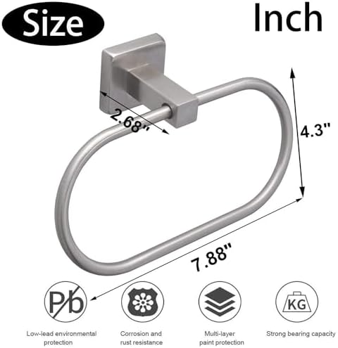 TocTen Oval Towel Ring