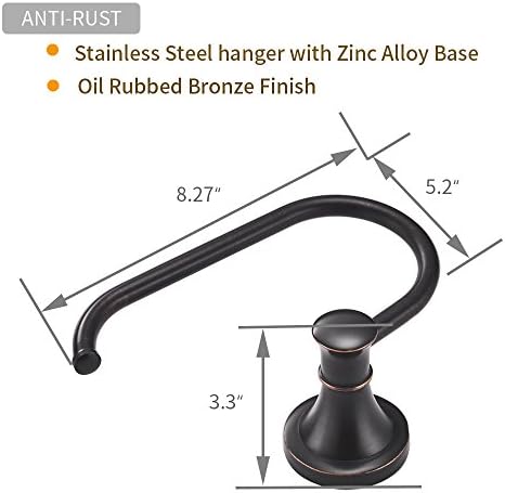 BESy Rust-Proof Oil Rubbed Bronze Toilet Roll Holder