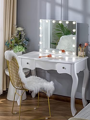 LUXFURNI Hollywood Vanity Mirror