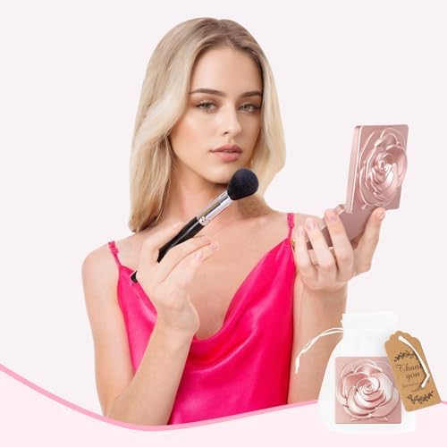 Rose Gold Compact Mirror for Parties