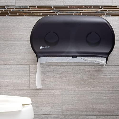 San Jamar Twin 9 Jumbo Tissue Dispenser Black Pearl