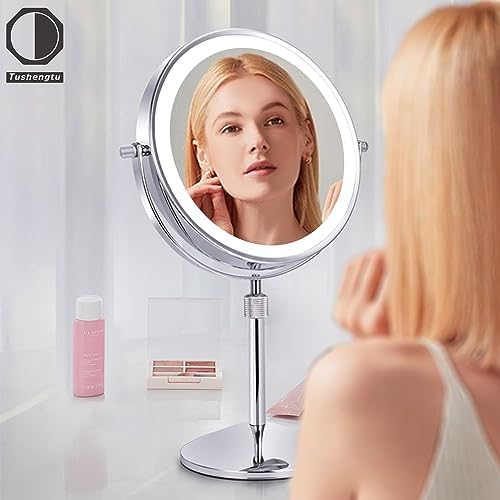 Adjustable 10X Makeup Vanity Mirror with Lights