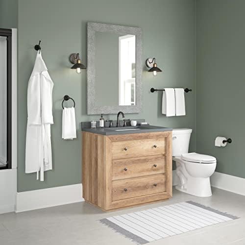 Delta Double Towel Hook for Bathroom Matte Black Durable Easy to Install