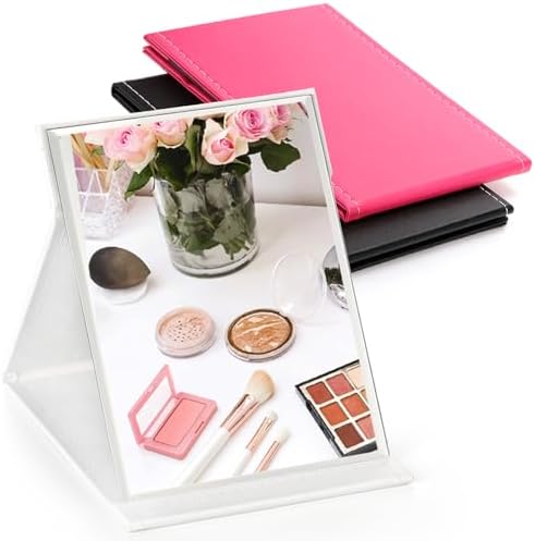Goaste 3Pack Essential Portable Folding Makeup Mirror Set with Stand