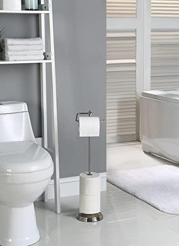 SunnyPoint bathroom toilet paper holder with reserve function polished chrome