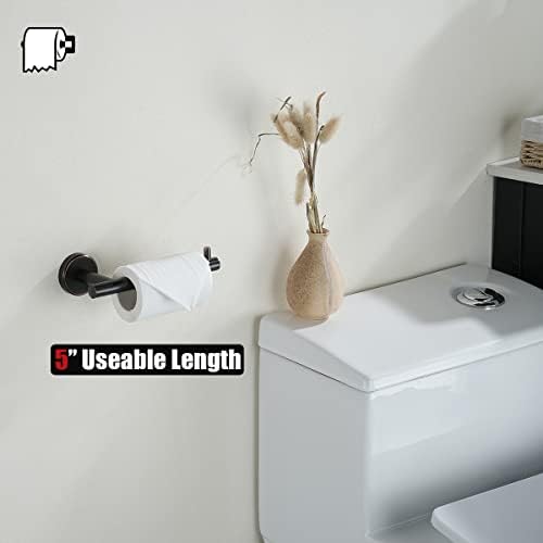 JQK Washroom Essential Oil Rubbed Bronze 5-Inch Mega Roll Toilet Paper Holder