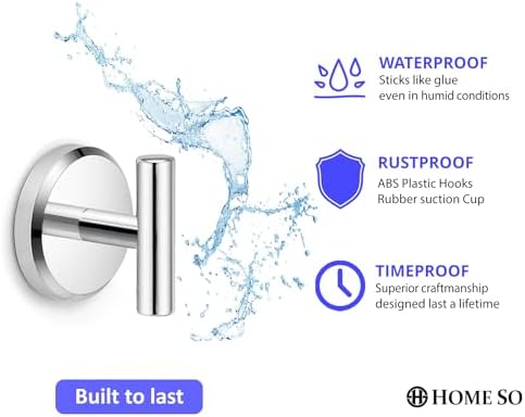 4-Pack Suction Cup Hangers for Bathroom Kitchen