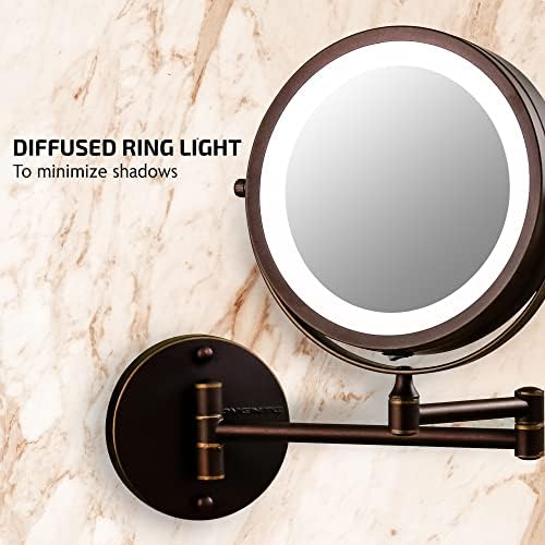 OVENTE 7X Magnifying Wall Mirror