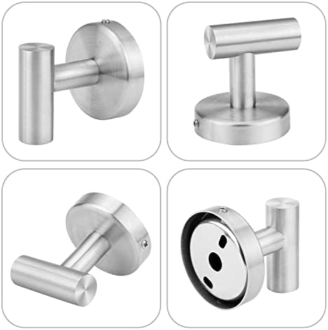 Ravinte 2-Pack Towel Hooks Brushed Nickel Bathroom Towel Hooks