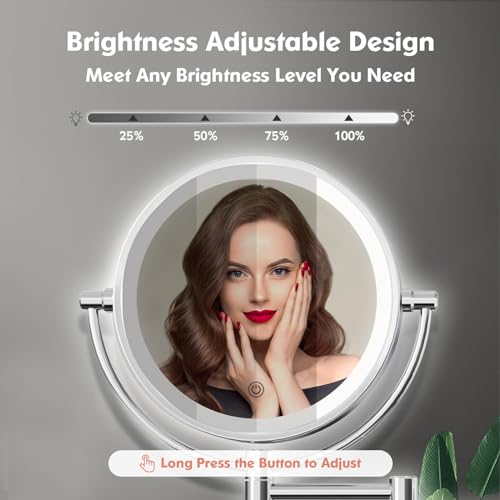 FASCINATE Wall-Mounted Makeup Mirror