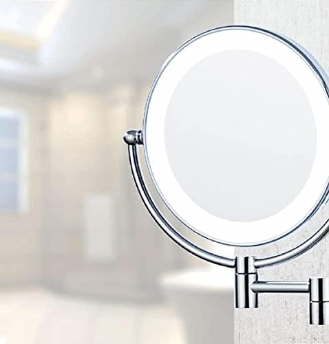 Wall-Mounted Makeup Mirror Nickel Wire LED Vanity Mirror
