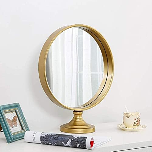 DEIHGE Small Table Dressing Mirror with Stand
