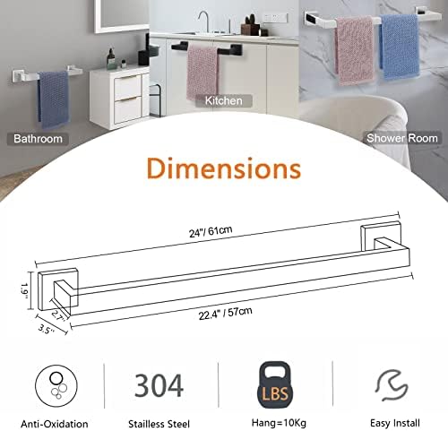 Premium Rust-Proof Bathroom Towel Bar Holder