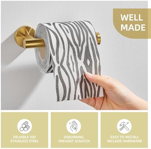 Stainless Steel Gold Toilet Paper Holder