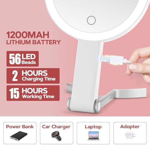 MIYADIVA 30X Lighted Makeup Mirror