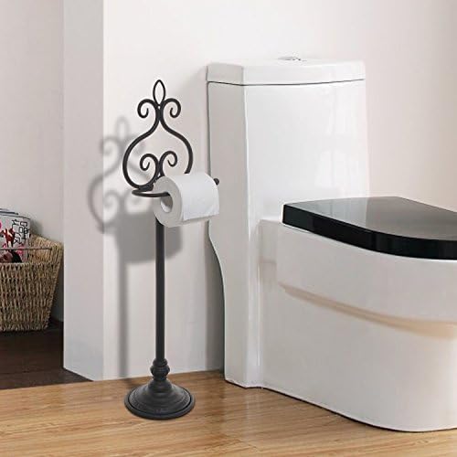 Sturdy Elegant Toilet Paper Holder by MyGift