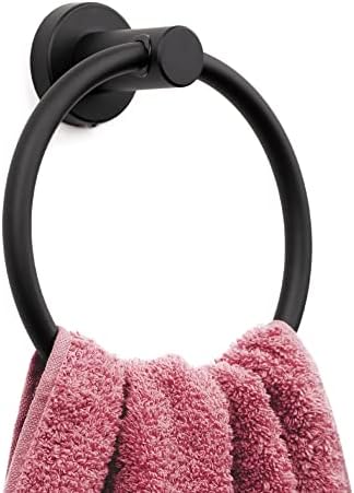MARMOLUX ACC Matte Black Towel Ring - SUS304 Stainless Steel