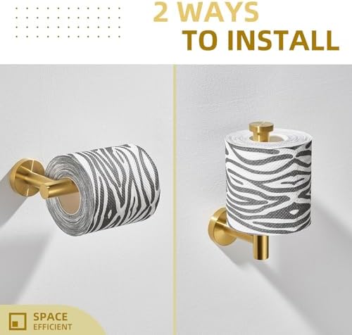 Stainless Steel Gold Toilet Paper Holder