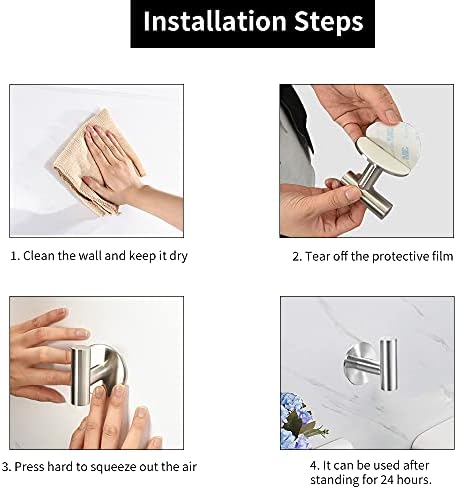 Vuzvuv Stainless Steel Towel Hooks 2-Piece