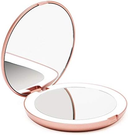 Fancii LED Travel Makeup Mirror Rose Gold