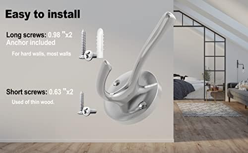 Sturdy Towel Hooks for Bathroom Closet Use