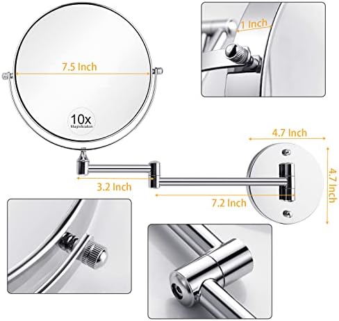KEDSUM 1X10X Magnifying Mirror