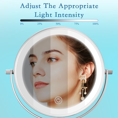 Niuphia 10X 7 Vanity Mirror with 360 Lights