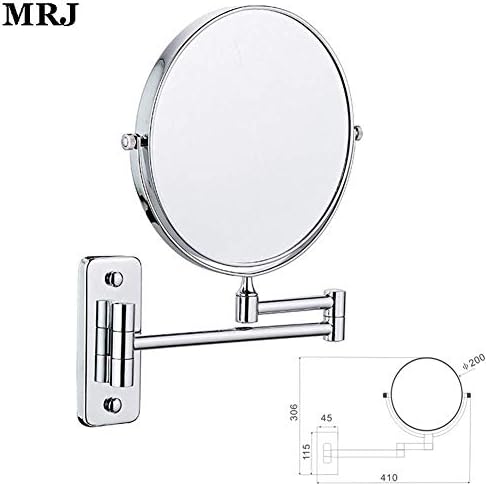 LCARY Wall Mounted Makeup Mirror 3X Swivel Extendable